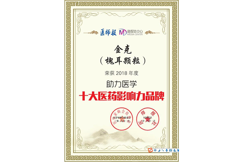 十大醫藥影響力品牌